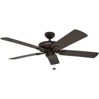 Honeywell Belmar 52-Inch Indoor/Outdoor Ceiling Fan  Five Damp Rated Fan Blades  Bronze - B00KGKF11M